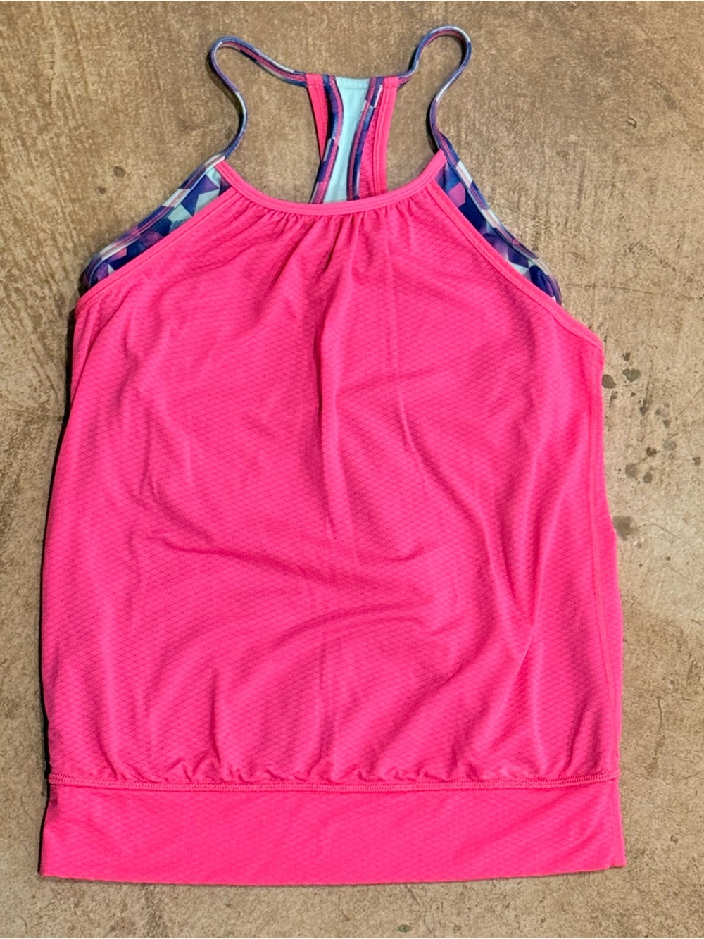 Ivivva by Lululemon Girls' Double Dutch Tank Top Pink Purple, Size 12
